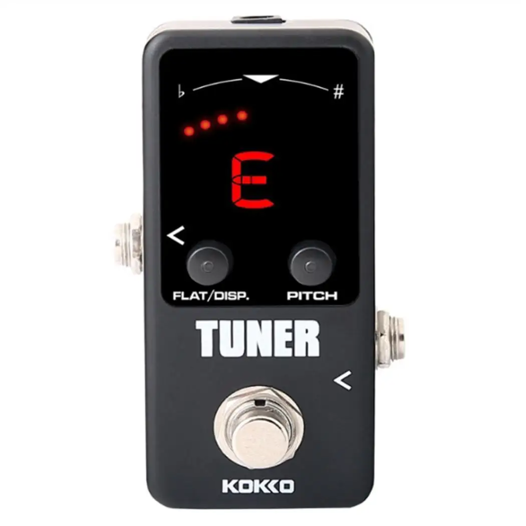 KOKKO TUNER Electric Guitar Pedal Tuner Square For Bass +-1cent Tuners Guitar DC adapter Violin LED Ukelele KOKKO TUNER Electric Guitar Pedal Tuner Square For Bass +-1cent Tuners Guitar DC adapter Violin LED Ukelele
