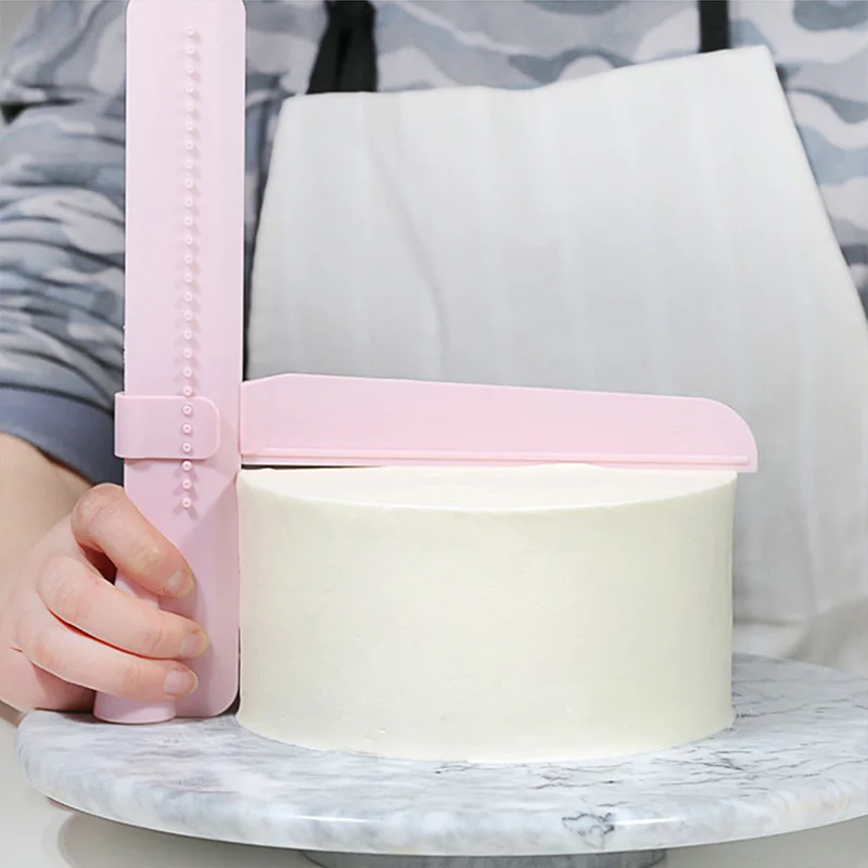 

Baking Accessories Food Grade 1Pcs Cake Scraper Kitchen Gadgets Adjustable Turning Sugar Leveling Device Edge Smoother