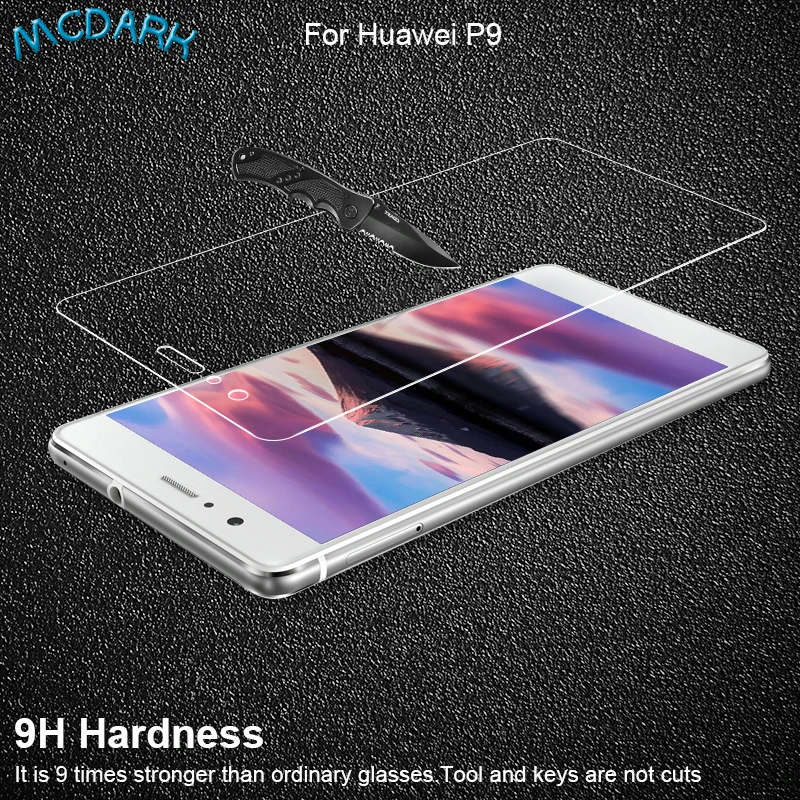 Mcdark для Huawei P10 Передняя стеклянная Защитная пленка экрана Замена P9 Plus Простая