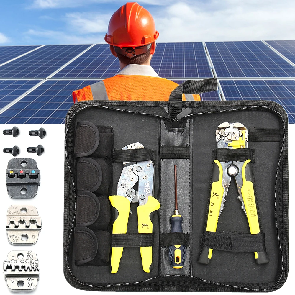 

Meterk Multitool Kit Pliers 4 In 1 Wire Crimpers Kit Ratcheting Terminal Crimping Tool Pliers with Wire Stripper Wire Cutters