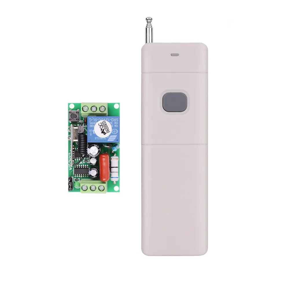 

FYT343 220V 1CH Wireless RF Remote Control Switch Relay Set 1 Receiver + 2 Transmitters 3km Long Distance Control