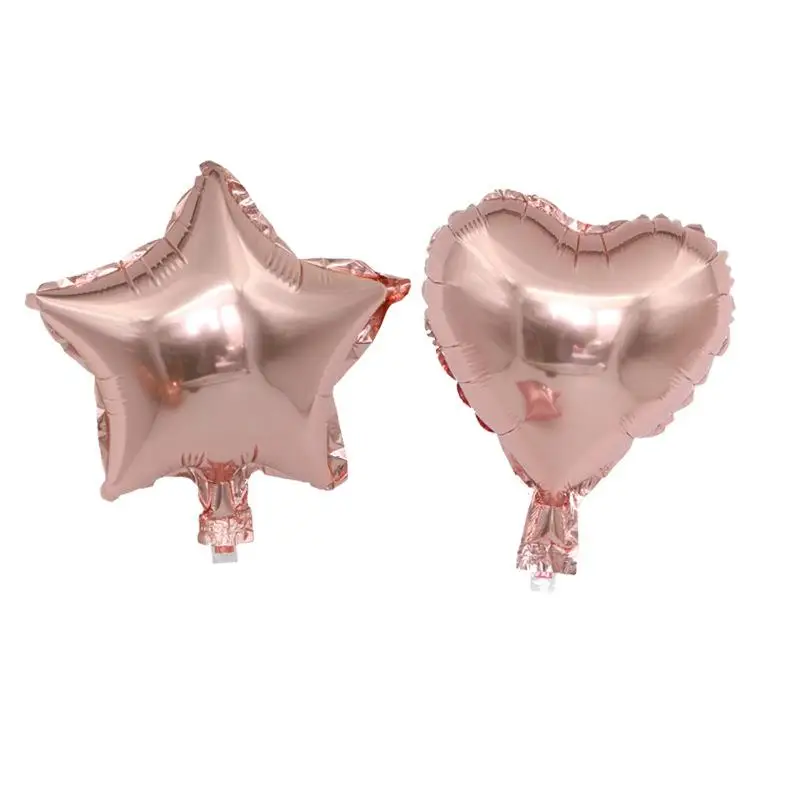 10 дюймов звезда розового золота сердце фольги Воздушные шары 30 шт. розовые серебряные воздушные шарики на день рождения свадебные вечерние поставки cumpleanos infantiles игрушки