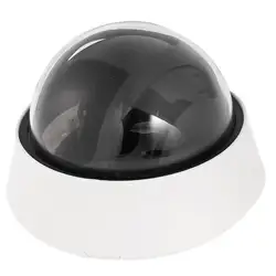 Пластик безопасности CCTV CCD куполообразная форма камера корпус крышка черный + белый