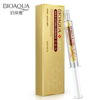 

1PCS BIOAQUA Brand Women 24K Gold Skin Care Hyaluronic Acid Liquid Moisturizing Anti Wrinkle Anti Aging Collagen Essence 10ml