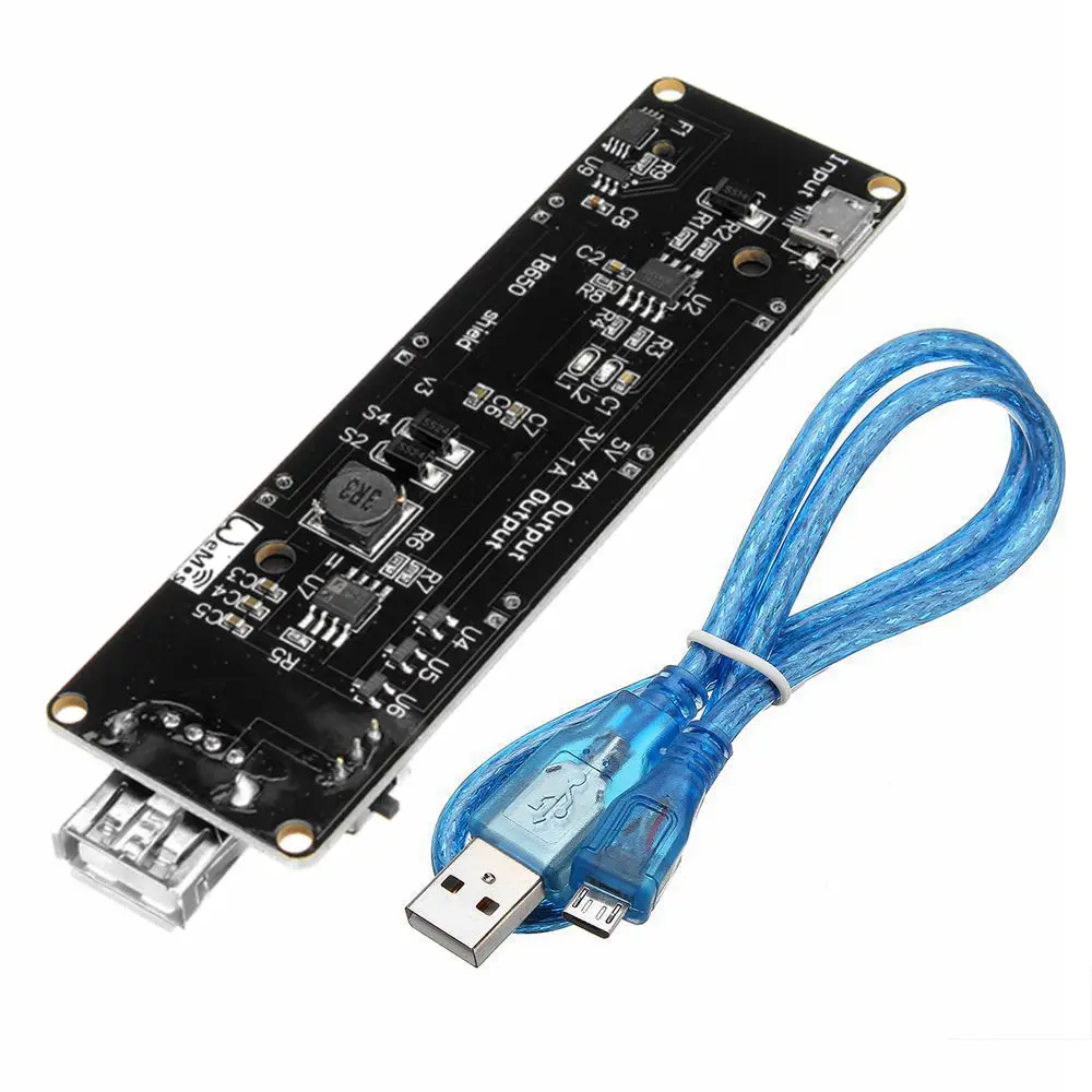 

ESP32 ESP32S 0.5A Micro USB Charger Board 18650 Battery Charging Shield For Arduino Wemos Raspberr