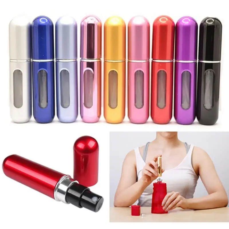 

Portable 5ml Mini Atomizer Perfume Bottle Aftershave Makeup Spray Atomiser & Easy Refillable Pump Perfume Bottles