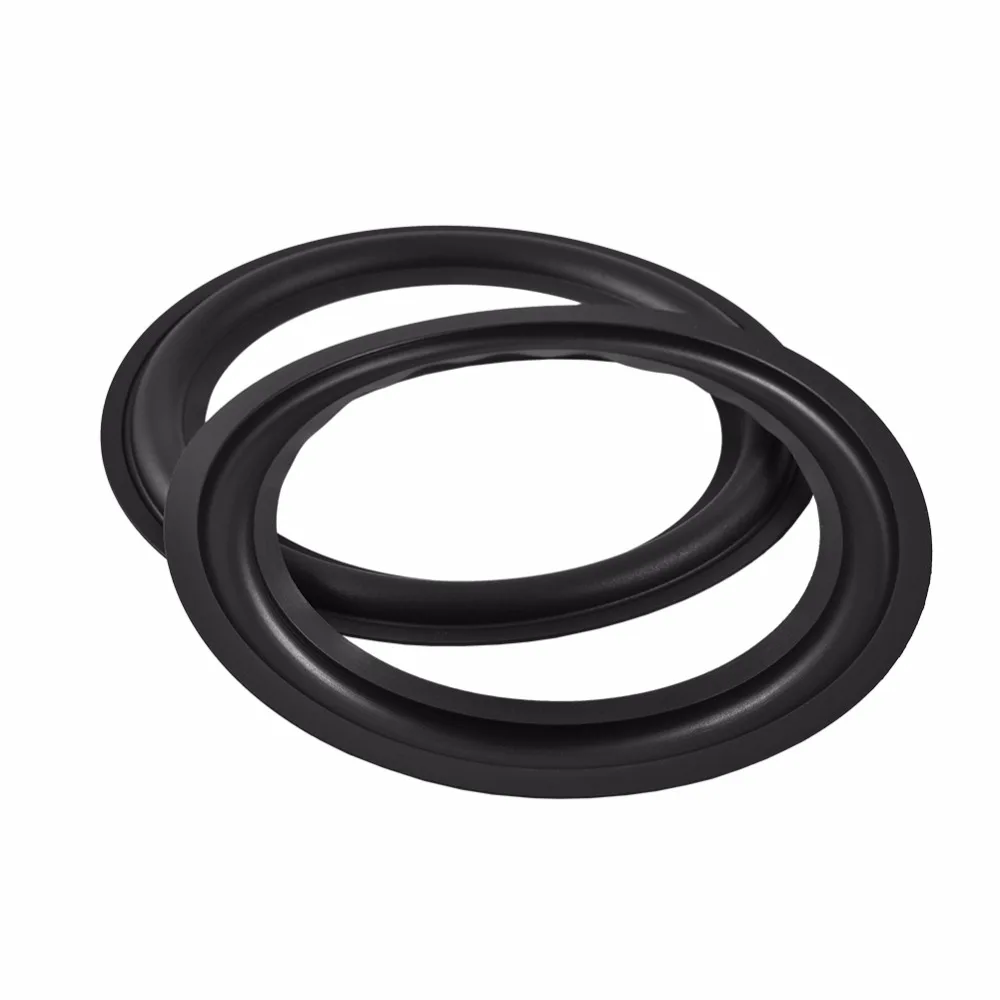 2pcs 8 inch Elastic Loudspeaker Speaker Surround Repair Rubber Woofer Edge Repair Durable Woofer Ring