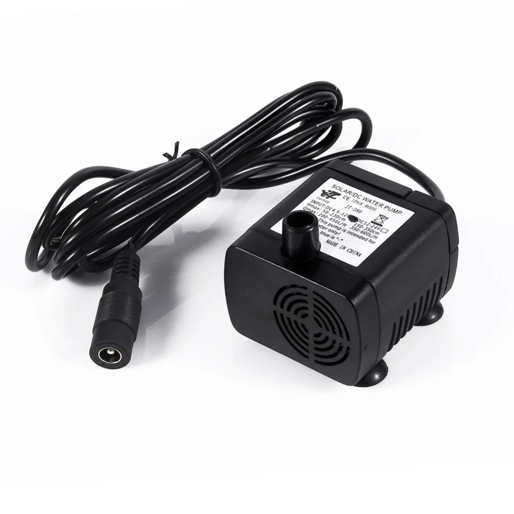 

DC12V Solar Amphibious Mini Submersible Water Pump for Aquarium Fountain Pond Ultra-quiet Water Pump
