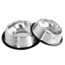 Миска Для Кормления Собаки из нержавеющей стали, блюдо для кошки, щенка, кормушка для воды и корма