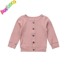 Вязаный кардиган, свитер с круглым вырезом, одежда для малышей, весенне-осеннее детское трикотажное пальто