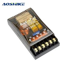 AOSHIKE 200 Вт 2 способа 1 шт автомобильный аудио динамик 1/2 делитель частоты DIY энтузиаст Профессиональный кроссовер фильтр для автомобильного динамика