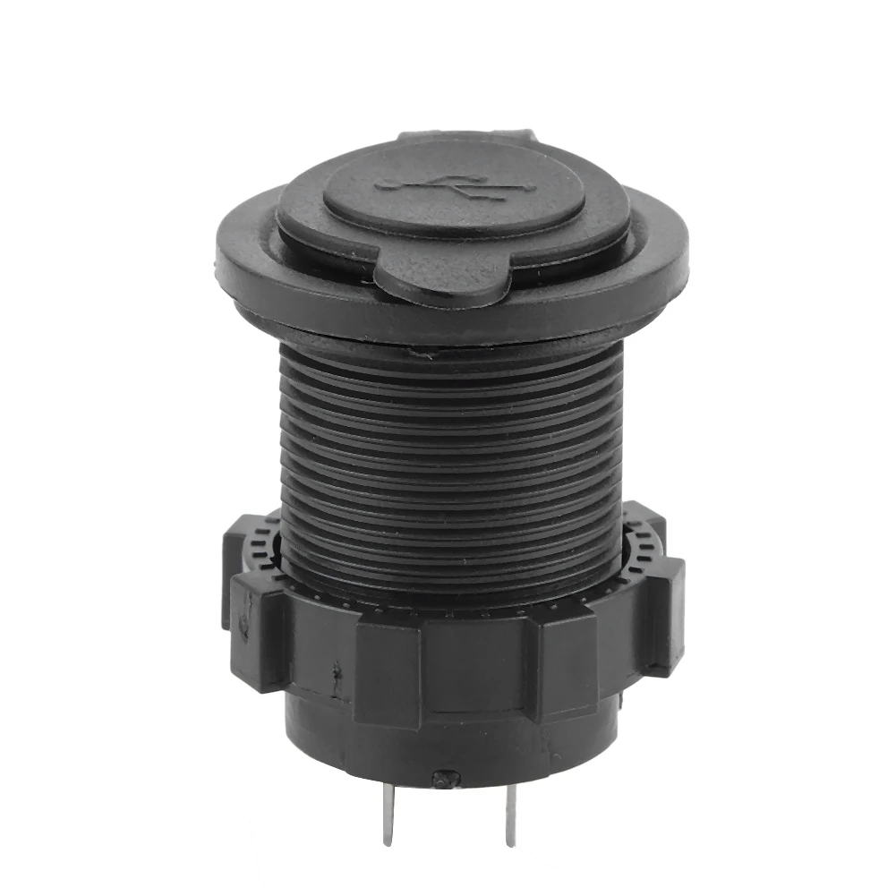 3.1A ABS Dual USB зарядное устройство черный для автомобиля мотоцикла лодки синий