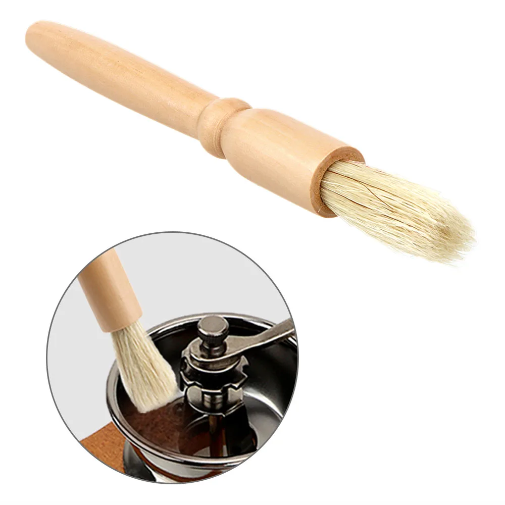 Wood Handle & Natural Bristles Coffee Machine Brush Machine Group Head Cleaning Kitchen Tools Coffee Grinder Brushes Wood Handle & Natural Bristles Coffee Machine Brush Machine Group Head Cleaning Kitchen Tools Coffee Grinder Brushes