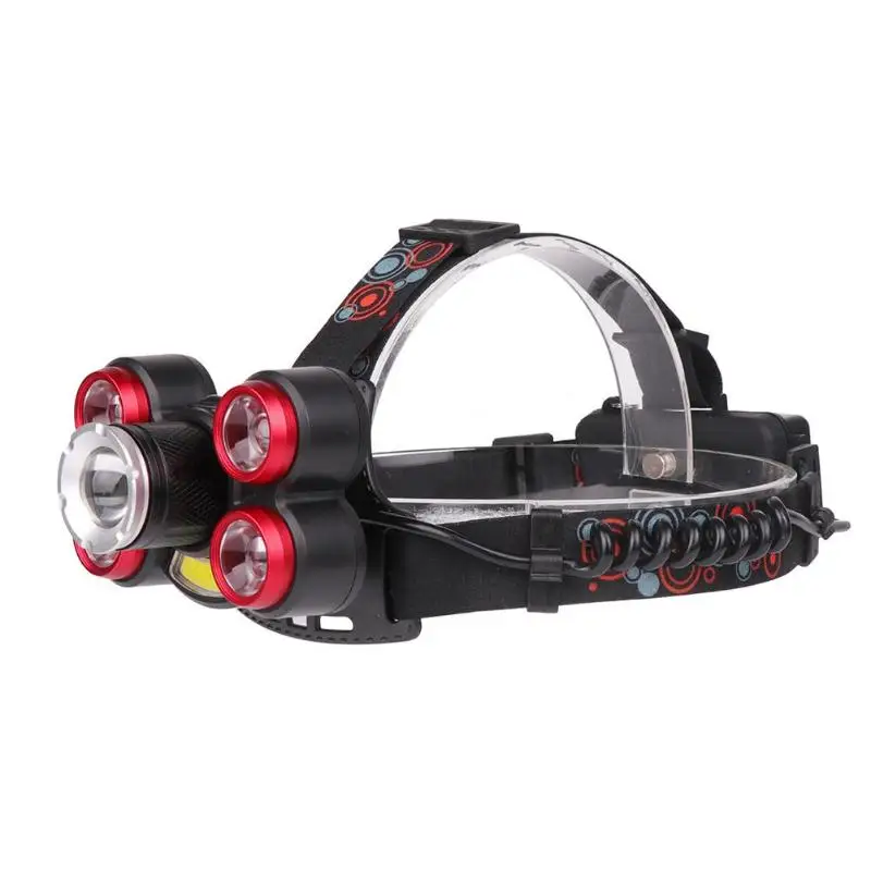 

Adjustable Headlight 5 Modes Headlamp DC Charging Flashlight Torch Lantern Zoomable Head Light