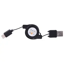Usb type USB 3,1 выдвижной кабель зарядное устройство зарядный кабель type USB-C черный