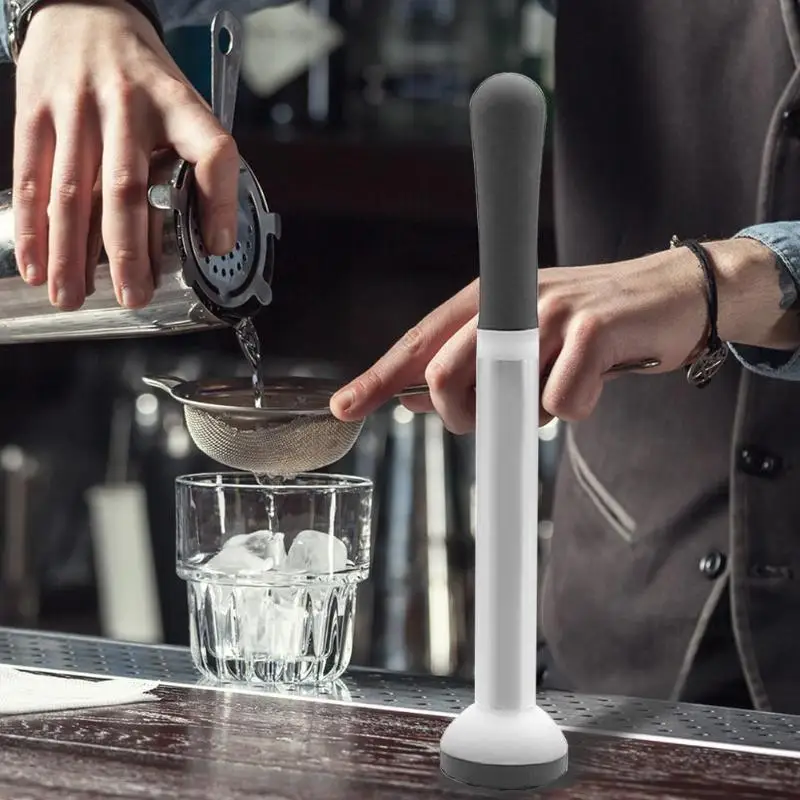 

Stainless Steel Bartenders Cocktail Barware Tools Muddler,Swizzle Sticks,Broken Popsicle Sticks,Lemon Citrus Crushing Hammer