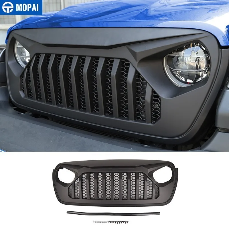 

MOPAI Racing Grille for Jeep Wrangler JL 2018+ Car Front Grilles Cover Decoration for Jeep Wrangler JL Car Accessories Styling