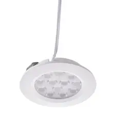 Kaigelin светодиодный светодиод под кабинет огни 12 В круглый ночник гардероб кухня для шкафа ночная свет для дома Спальня