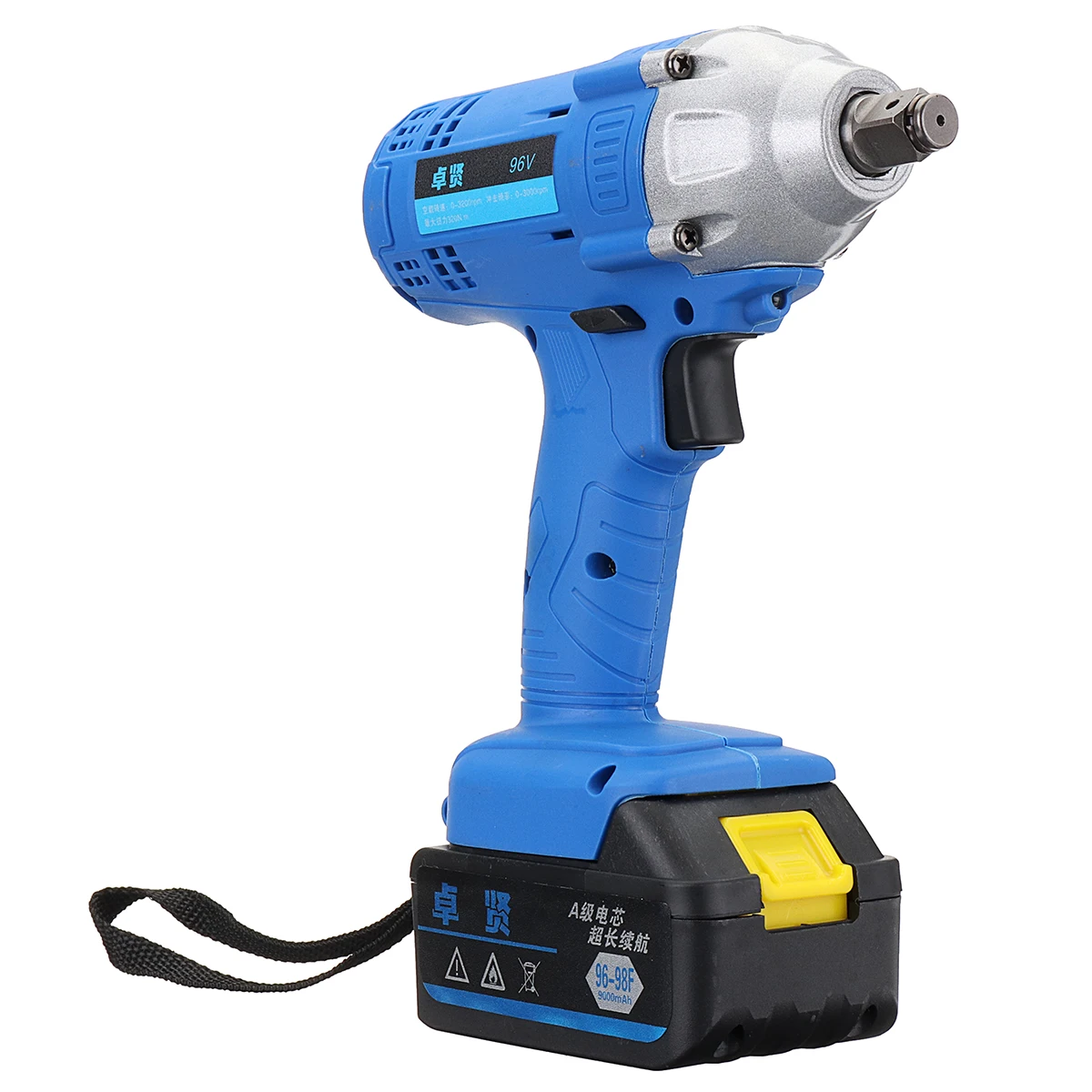 96v Cordless Impact Wrench 1 2 Inch Drive Li Ion Lithium Battery 96v Cordless Impact Wrench 1 2 Inch Drive Li Ion Lithium Battery 320nm W Led Light Rechargeable Electric Drill In Wrenches From