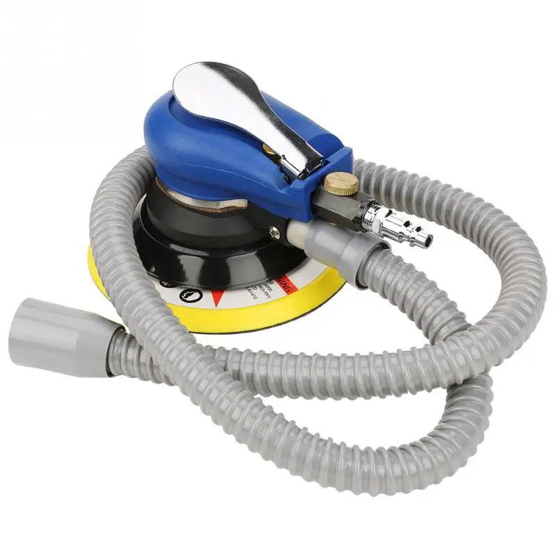 

Hot 5in/6in Round Sander Vacuum Cleaner Pneumatic Polishing Machine With Vacuum Pipe Inlet Port Wrench Storage Bag