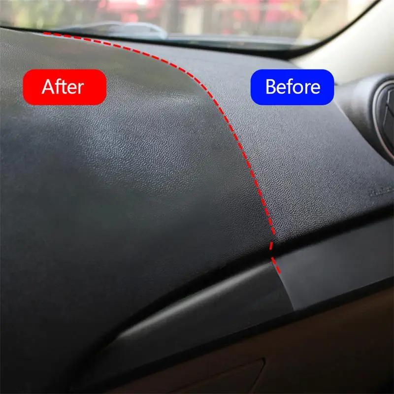 Автомобильный Салон Кожа реставратор приборной панели кожа отделка сиденье Glossing воск уход за обслуживанием удаление пыли жидкие инструменты для очистки автомобиля