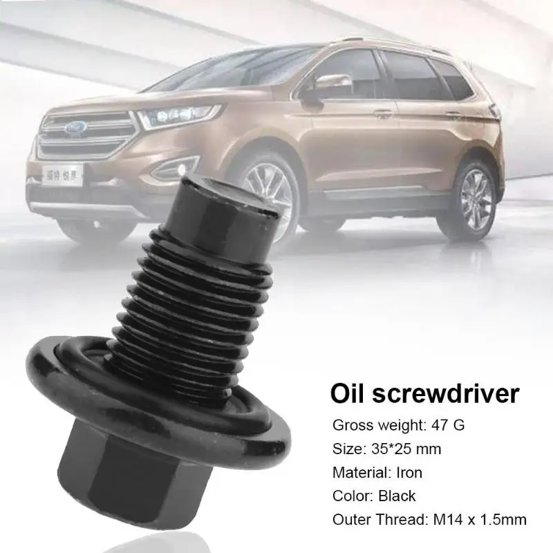 

M14 x 1.5mm Car Oil Drain Sump Plug Screw for Ford Fusion Focus Grand C-Max Fiesta Galaxy Cougar Maverick Fiesta Auto Accessory