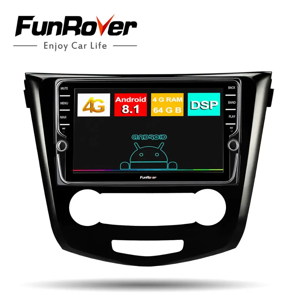 

Funrover octa core Android 9.0 Car GPS Radio for Nissan X-Trail Qashqai J10 J11 2014 2015 2016 2017 dvd Multimedia Navigation