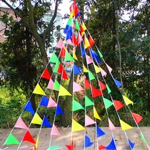 80 м маленькие красочные флаги вымпел веревка баннер овсянки фестиваль вечерние украшения для праздника принадлежности инструмент