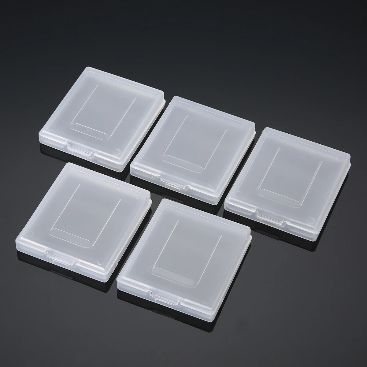 Mayitr 5pcs White Plastic Game Card Cartridge Cases Boxes For Nintendo Gameboy GBC Accessories 7.2cmX6.5cm