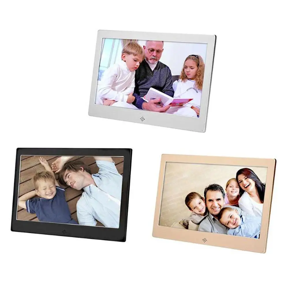 

EastVita 10 Inch Metal LED Digital Photo Frame Video Music Calendar Clock Player 1024x600 Resolution r20