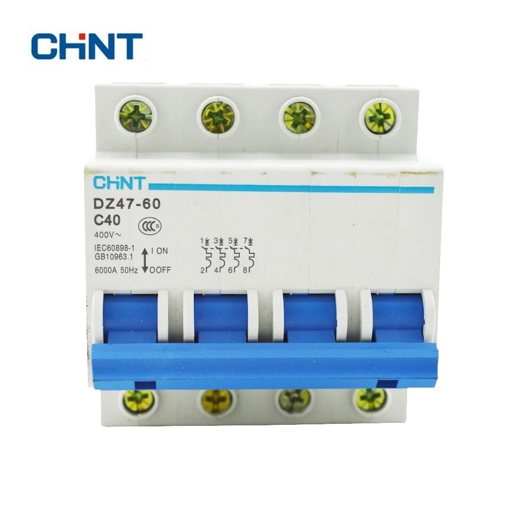 CHINT DZ47 60 40A миниатюрный автоматический выключатель микро прерыватель цепи 4P