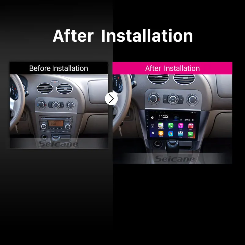 Top Seicane Touchscreen 9" Android 6.0/7.1/8.1 Car Radio For 2014 2015 2016 Mitsubishi Lancer Multimedia Player With GPS Mirror Link 5