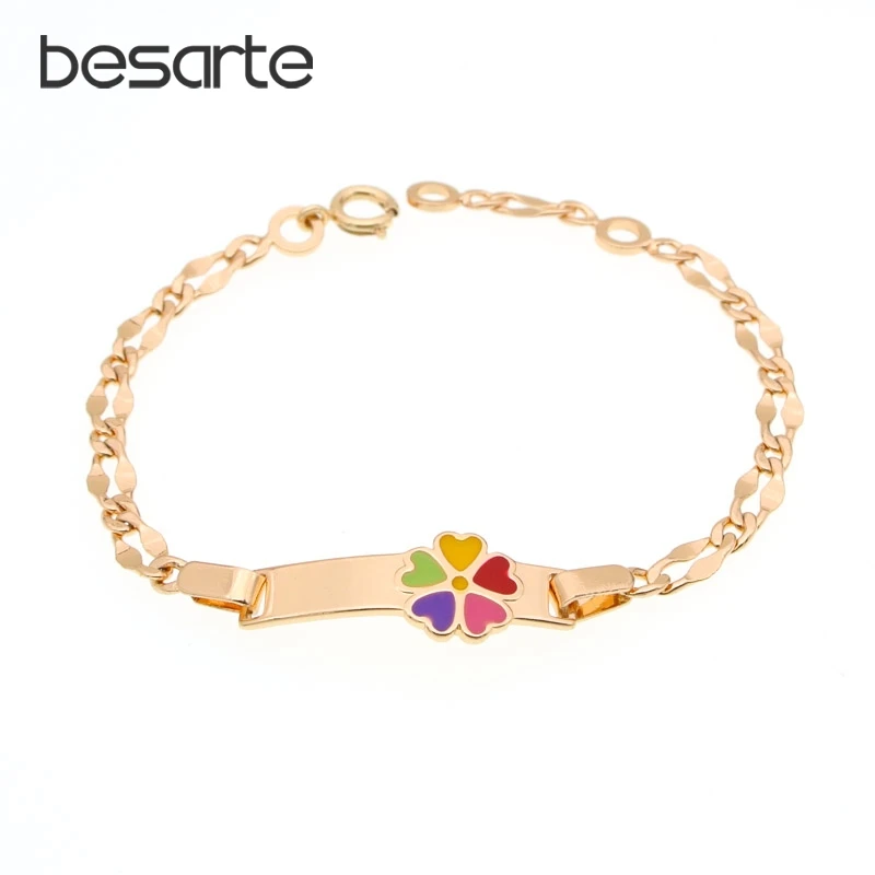 Rainbow Gold Bracelets Baby Girl Kids Jewellery Baby