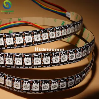 

Addressable 2m 144LEDs/m WS2813 led strip light;144pixels/m 5050 SMD RGB Pixel full color tape,DC5V,waterproof IP65,BLACK PCB