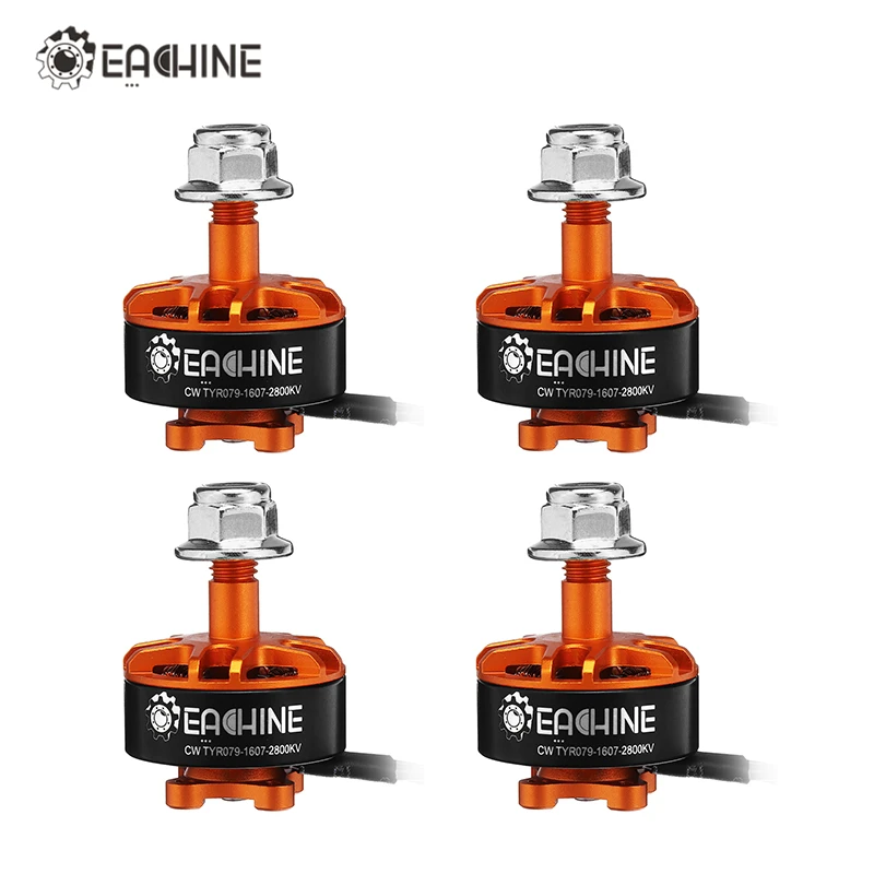 4 шт. Eachine Tyro79 3 дюйма DIY версия 1607 2800KV 2 4S бесщеточный мотор FPV гонки Мультикоптер RC
