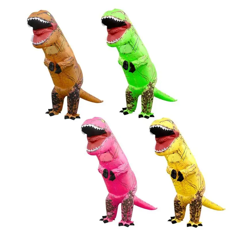 

Inflatable Dinosaur Costume Children Christmas Halloween Suit T Rex Animal Jumpsuit Cosplay Costume for Kids Birthday Party Gift