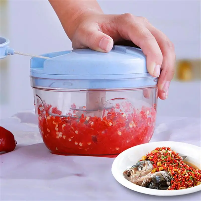 Кухонный помощник еда Чоппер тяга шнур овощей Фрукты машинка для нарезки
