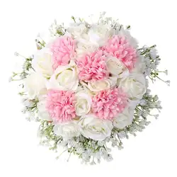 Из искусственных цветов, для невесты свадебные белые холдинг цветы Пластиковые Искусственный шелк Звездные свадебные букет, домашнее