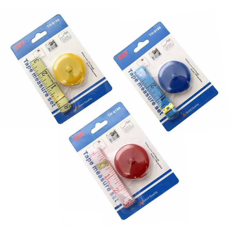 

Flexible Rule 2PCs/Set Automatic Shrinking Tape Measure Multi-Purpose Plastic Tape Cute Mini Soft Ruler Home Sewing Supplies