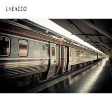 Laeacco Vintage Bokeh Train Station Backdrop Portrait Photography Backgrounds Customized Photographic Backdrop For Photo Studio Laeacco Vintage Bokeh Train Station Backdrop Portrait Photography Backgrounds Customized Photographic Backdrop For Photo Studio