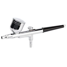 0,4 мм двойного действия HD макияж кожи арт спрей Временной Татуировки инструмент для аэрографа самотеком краска для ногтей татуировки с ключом