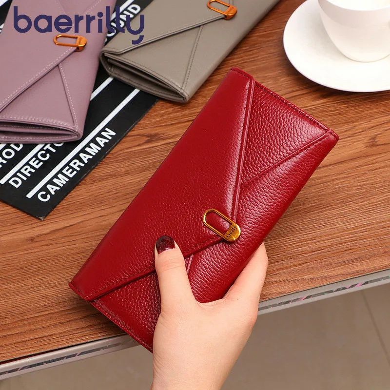 2019 Новый женский кошелек длинный Клатч из натуральной кожи RFID визитница карман