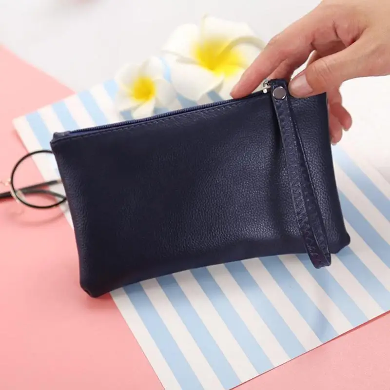 

Leather Wallet Vintage Long Purse Card Holder Women Coin Clutch Handbags