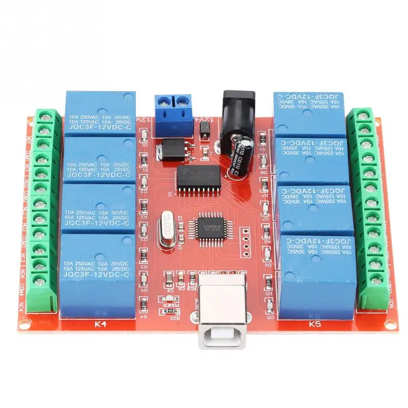 1 PC 12V Relay Switch 8 channel Computer USB Controller Switch Relay