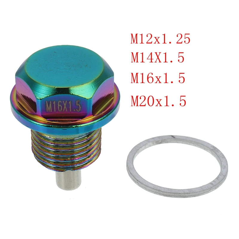 

M12 x 1.25 M16x1.5 M14X1.5 Magnetic Engine Oil Pan Drain Sump Filter Adsorb Plug Bolt for Infiniti /Lexus /Nissan /Toyota