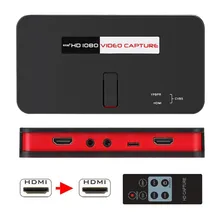 Игровая карта захвата видео высокой четкости 1080 P прямые трансляции PS4 PS3 HDMI захвата коробки онлайн потока данных в режиме реального времени в микрофон аудио запись Регистраторы Ezcap