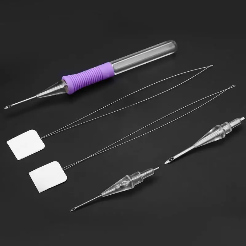 3 стежка иглы русская вышивка Ручка инструмент переключаемый заголовок DIY