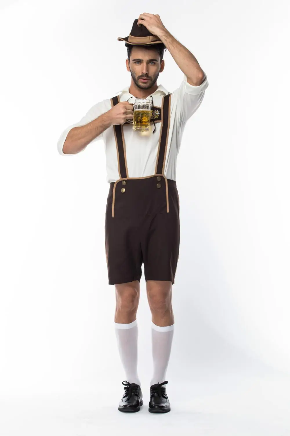 Размер M 3XL костюм для взрослых мужчин октоверфеста Германии футболка Lederhosen