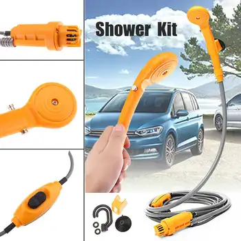 

2.5 L/M Portable 12V Electric Car Plug Outdoor for Camper Caravan Van Washer Tools Bathing Camping Travel Shower Pump Pipe Kit