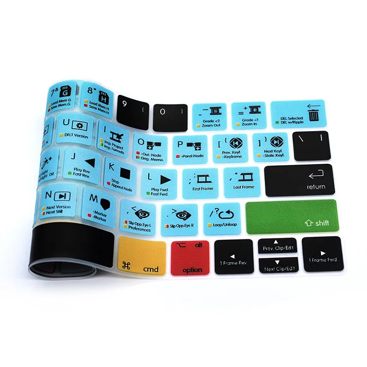 

Adobe-Lightroom Hotkey Shortcuts Silicone Keyboard over For Apple Magic MacAir Pro Retina 13 15EU/US Adobe-Keyboard Cover